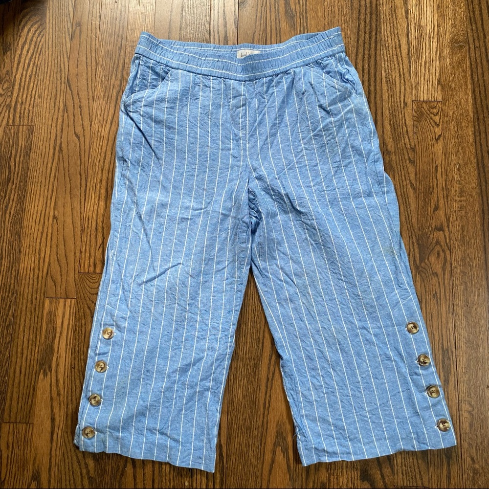 Land n Sea Capri Pants Linen Blend